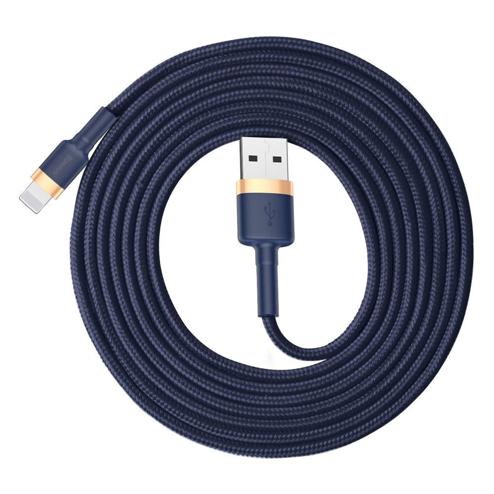 Kabel Baseus Cafule USB-A / Lightning 1.5A QC 3.0 2 m - niebiesko-złoty – zdjęcie 3