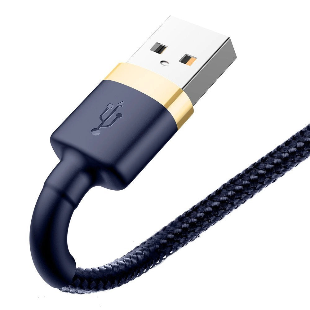 Kabel Baseus Cafule USB-A / Lightning 1.5A QC 3.0 2 m - niebiesko-złoty – zdjęcie 5