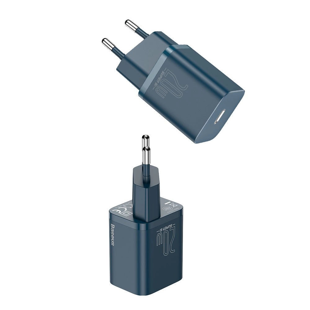 Baseus Si 1C szybka ładowarka USB Typ C 20 W Power Delivery niebieski