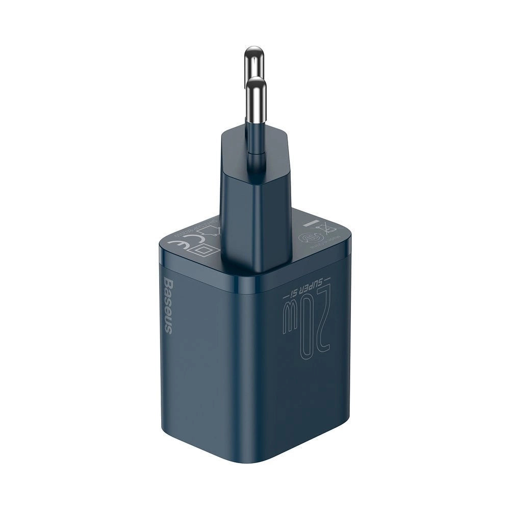 Baseus Si 1C szybka ładowarka USB Typ C 20 W Power Delivery niebieski