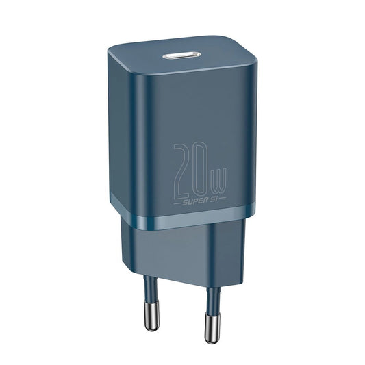 Baseus Si 1C szybka ładowarka USB Typ C 20 W Power Delivery niebieski