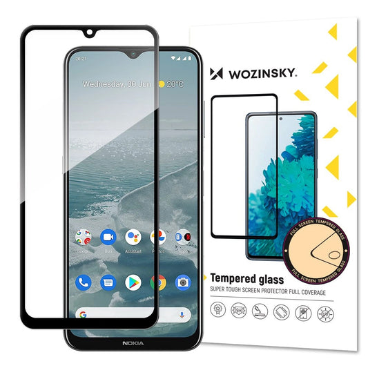 Wozinsky wytrzymałe na cały ekran z ramką Case Friendly Nokia G20 czarny
