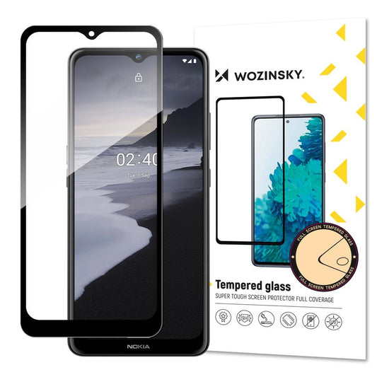 Wozinsky wytrzymałe na cały ekran z ramką Case Friendly Nokia 2.4 czarny