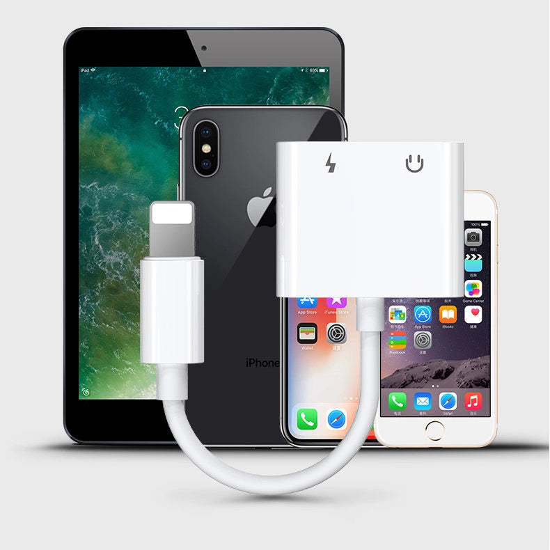 Adapter Joyroom S-Y104 słuchawkowy Lightning / 2x Lightning - biały – zdjęcie 3