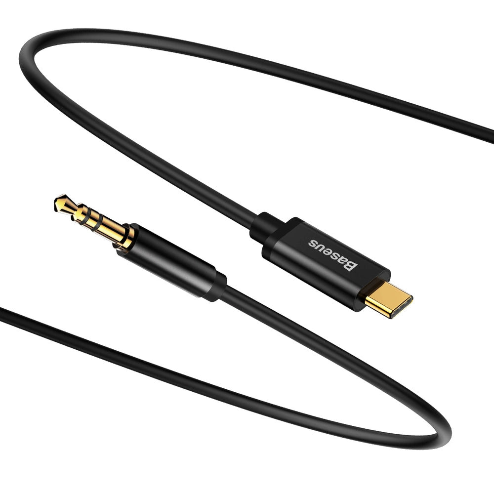 Baseus kabel audio stereo do telefonu tabletu 120cm czarny (CAM01-01)