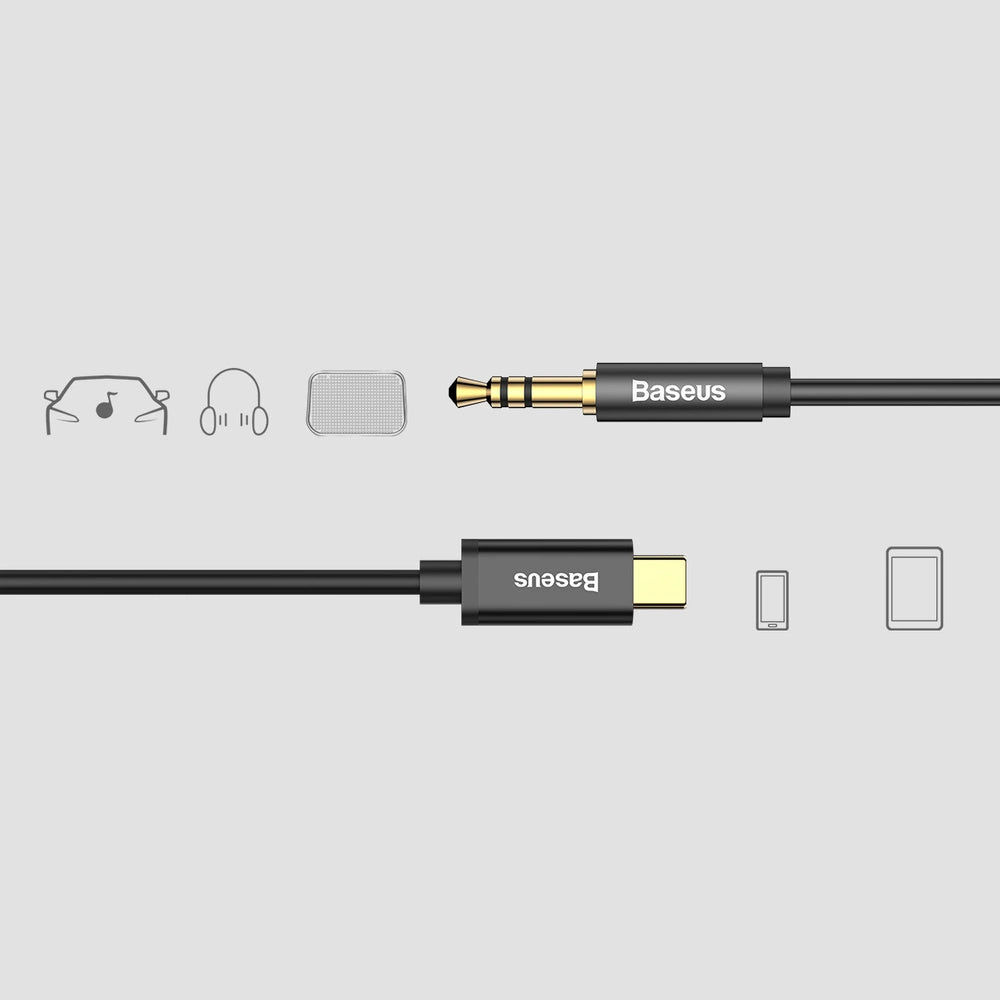 Baseus kabel audio stereo do telefonu tabletu 120cm czarny (CAM01-01) – zdjęcie 11