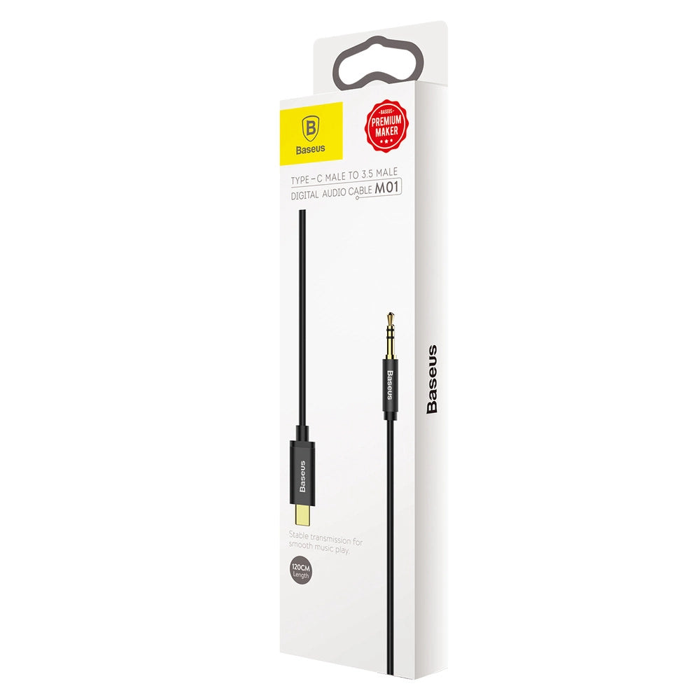 Baseus kabel audio stereo do telefonu tabletu 120cm czarny (CAM01-01) – zdjęcie 7