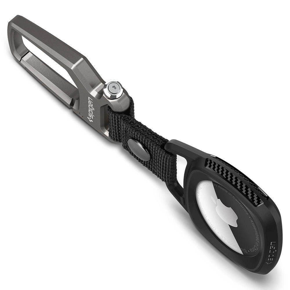 Etui Spigen Rugged Armor na Apple AirTag - czarny mat – zdjęcie 5