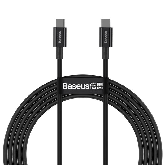 Kabel Baseus CATYS-C01 USB-C - USB-C PD QC FCP 100W 5A 480Mb/s 2m - czarny