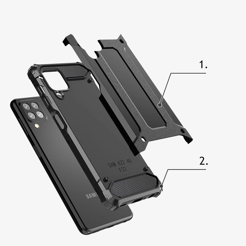 Hybrid Armor pancerne hybrydowe etui pokrowiec Samsung Galaxy A22 4G – zdjęcie 6