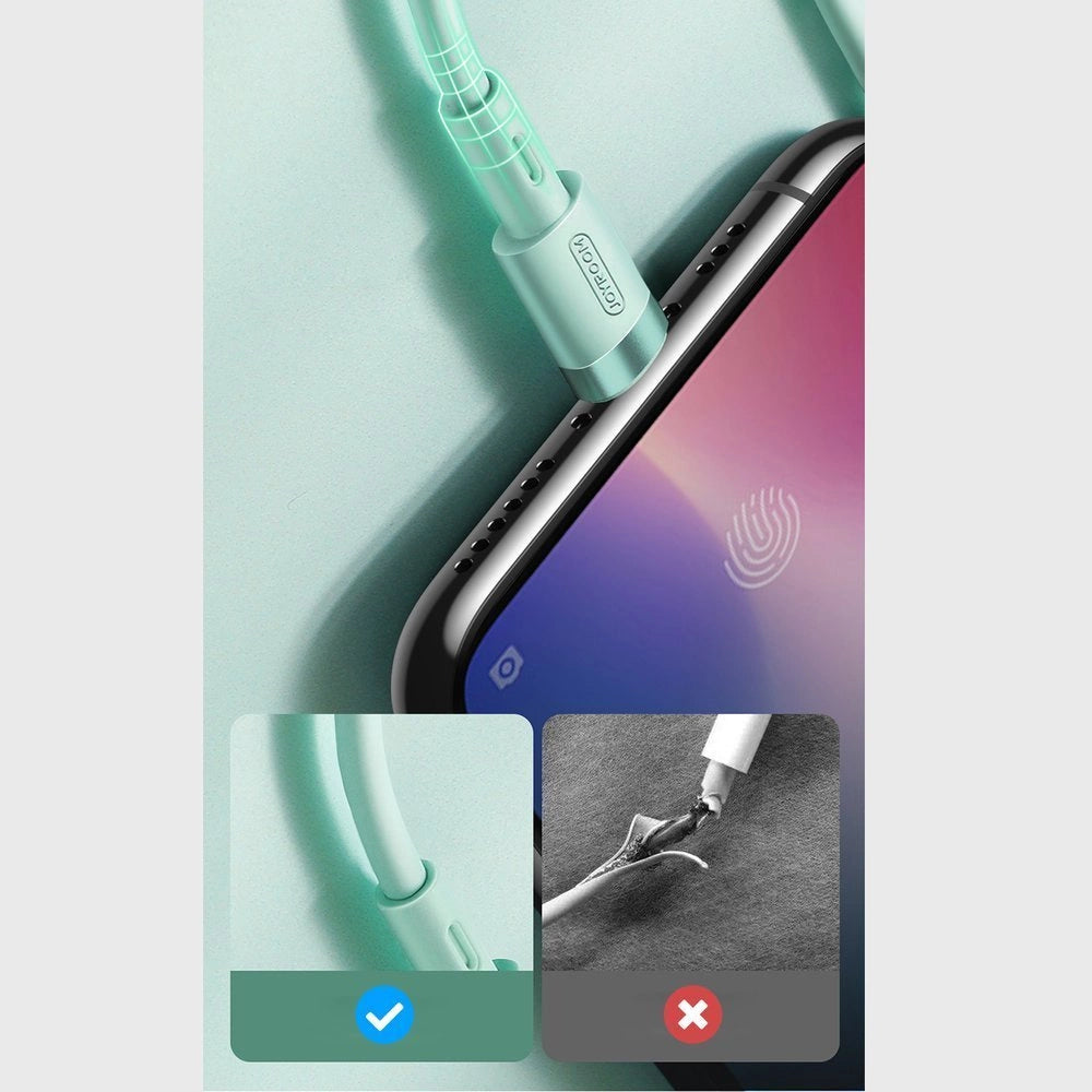 Kabel Joyroom Liquid Silicone Data Cable N2 USB-A / Lightning - czarny – zdjęcie 7