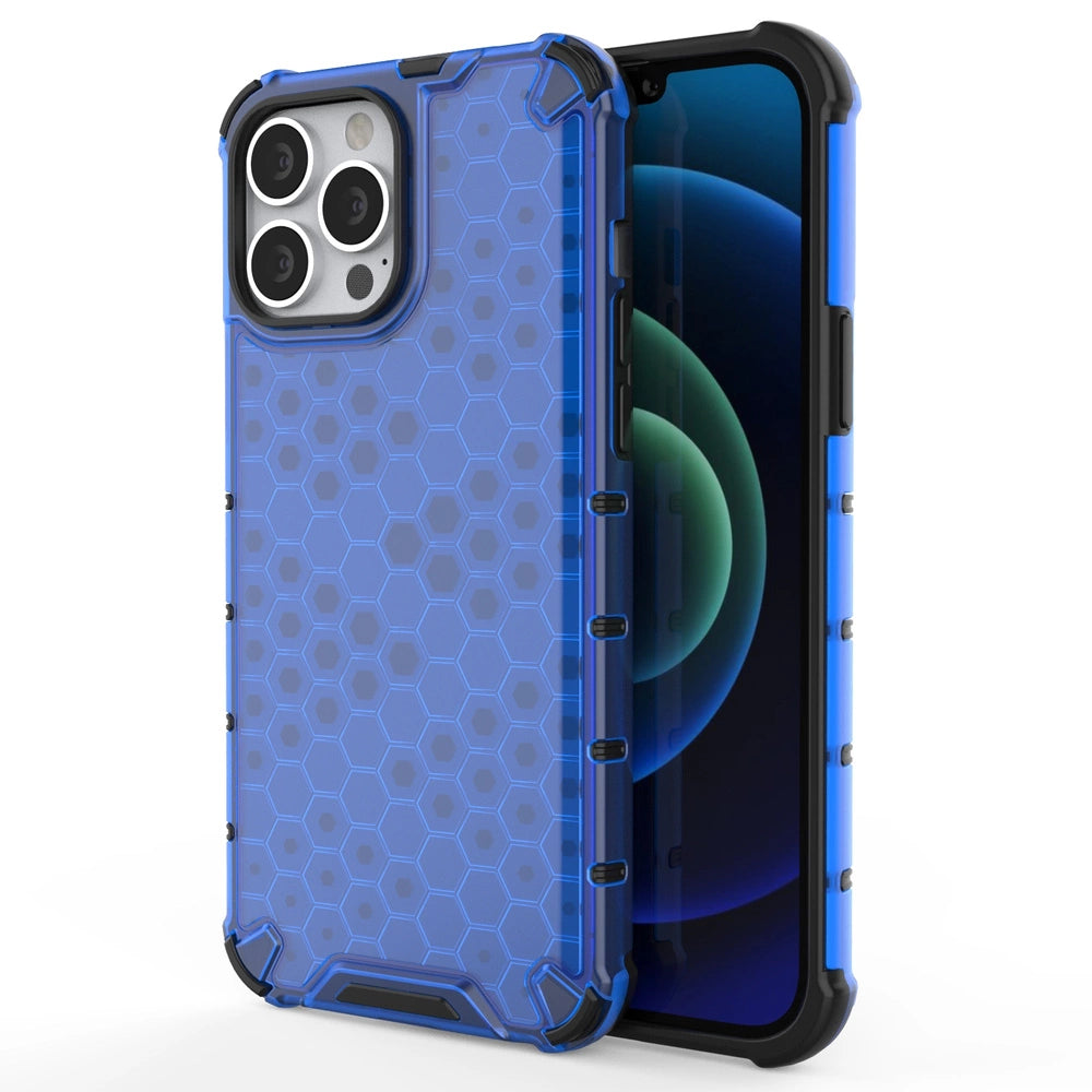 Honeycomb etui pancerny pokrowiec z żelową ramką iPhone 13 Pro Max
