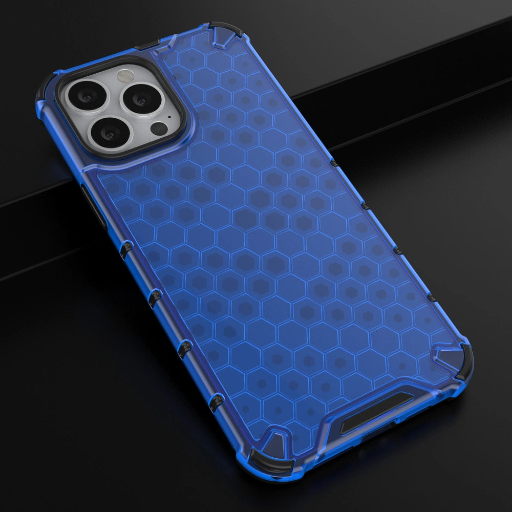 Honeycomb etui pancerny pokrowiec z żelową ramką iPhone 13 Pro Max – zdjęcie 14