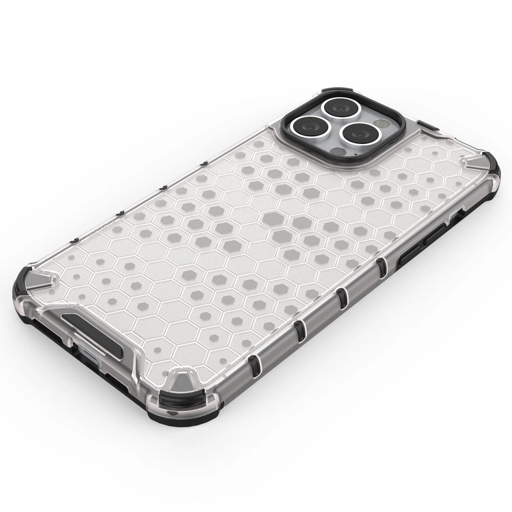 Honeycomb etui pancerny pokrowiec z żelową ramką iPhone 13 Pro Max – zdjęcie 5