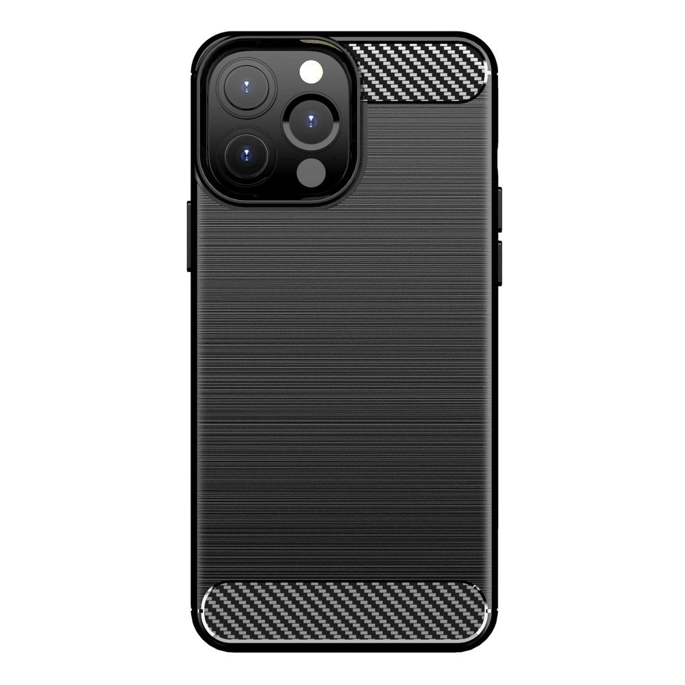 Carbon Case elastyczne etui pokrowiec iPhone 13 Pro Max czarny – zdjęcie 8