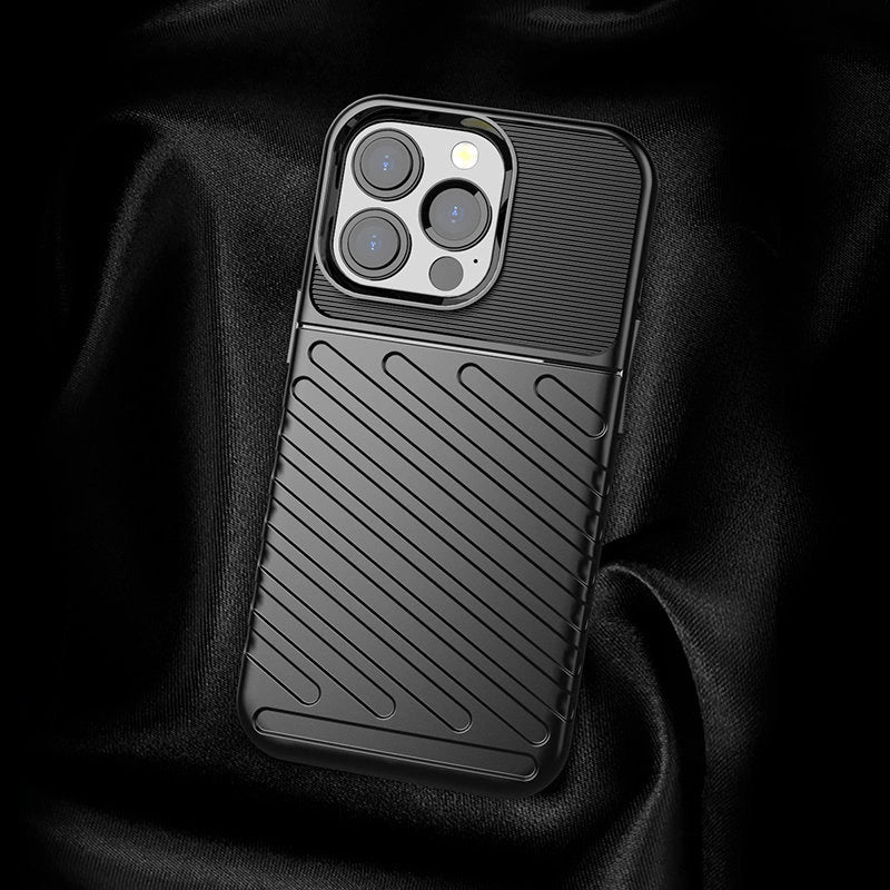Thunder Case elastyczne pancerne etui pokrowiec iPhone 13 Pro zielony – zdjęcie 5