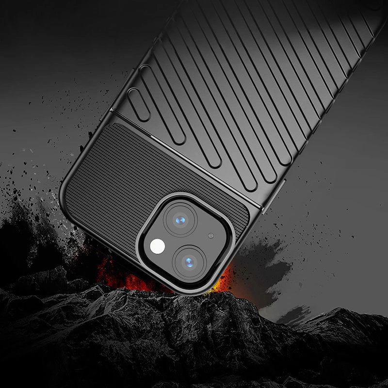 Thunder Case elastyczne pancerne etui pokrowiec iPhone 13 mini zielony – zdjęcie 7