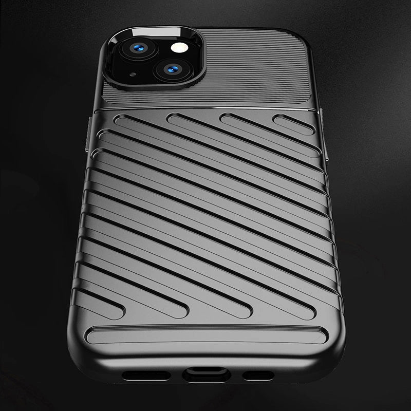 Thunder Case elastyczne pancerne etui pokrowiec iPhone 13 mini zielony – zdjęcie 8
