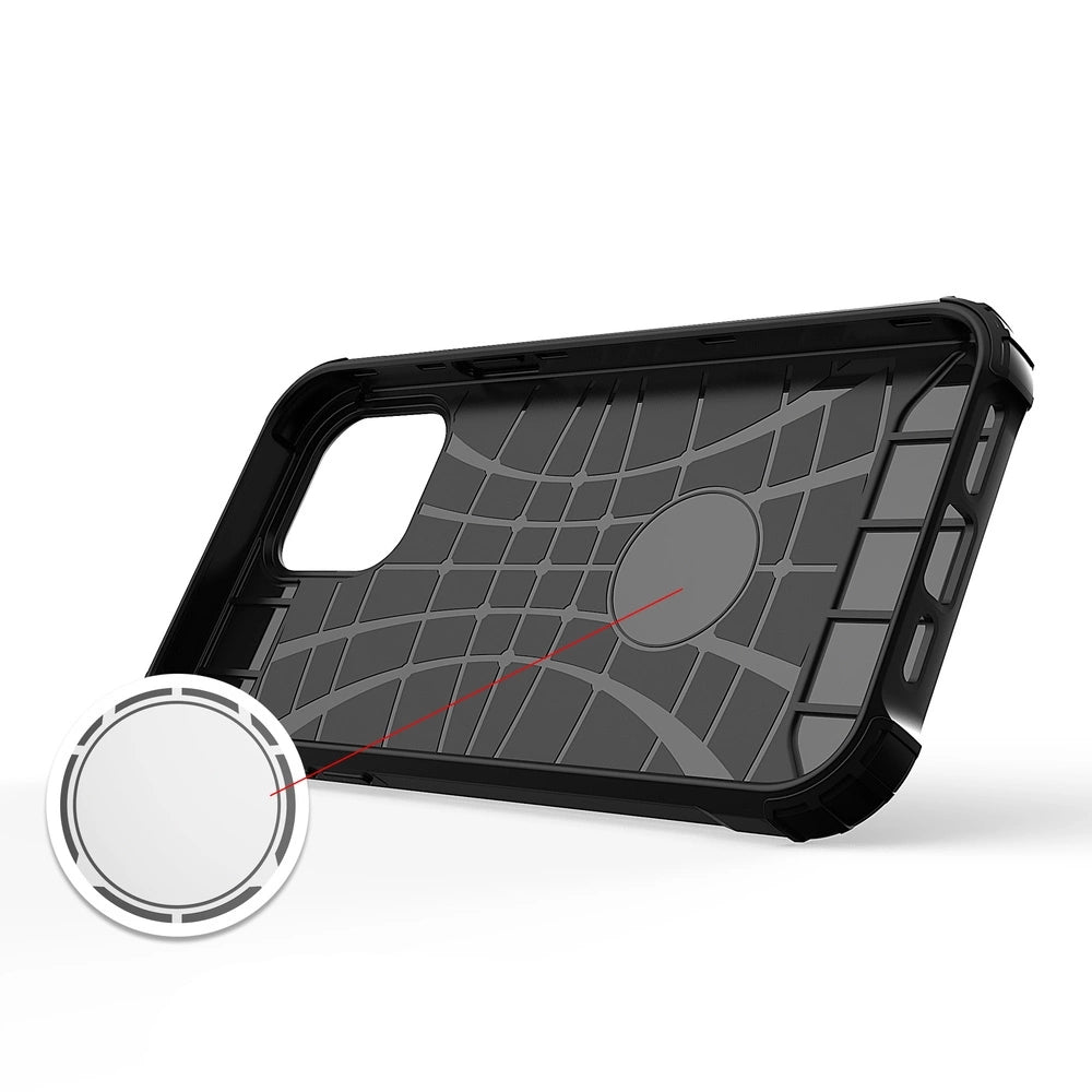 Hybrid Armor pancerne hybrydowe etui pokrowiec iPhone 13 Pro Max czarny – zdjęcie 5