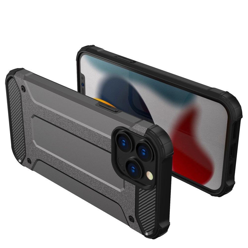 Hybrid Armor pancerne hybrydowe etui pokrowiec iPhone 13 Pro złoty – zdjęcie 2