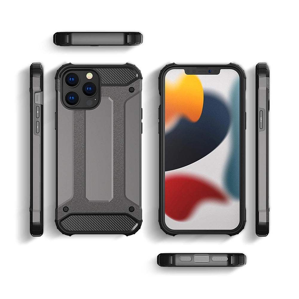 Hybrid Armor pancerne hybrydowe etui pokrowiec iPhone 13 Pro złoty – zdjęcie 3