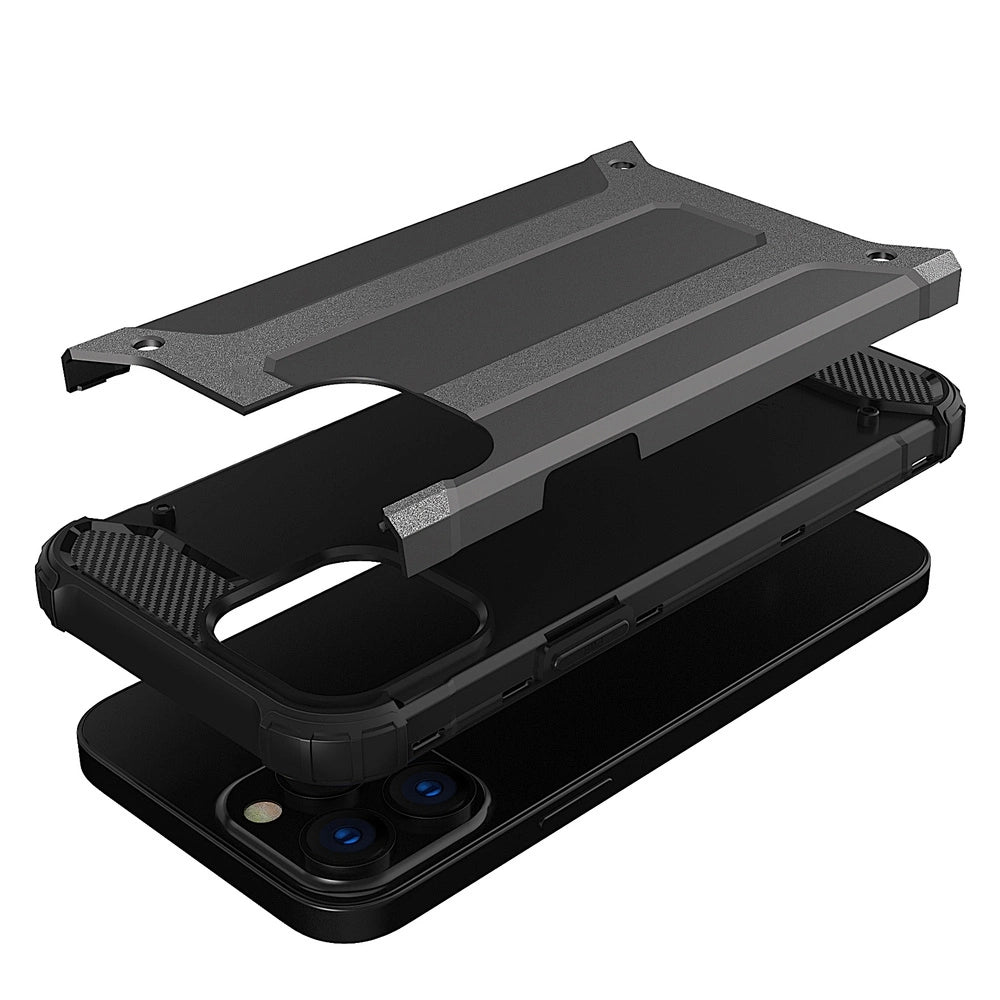 Hybrid Armor pancerne hybrydowe etui pokrowiec iPhone 13 Pro złoty – zdjęcie 6