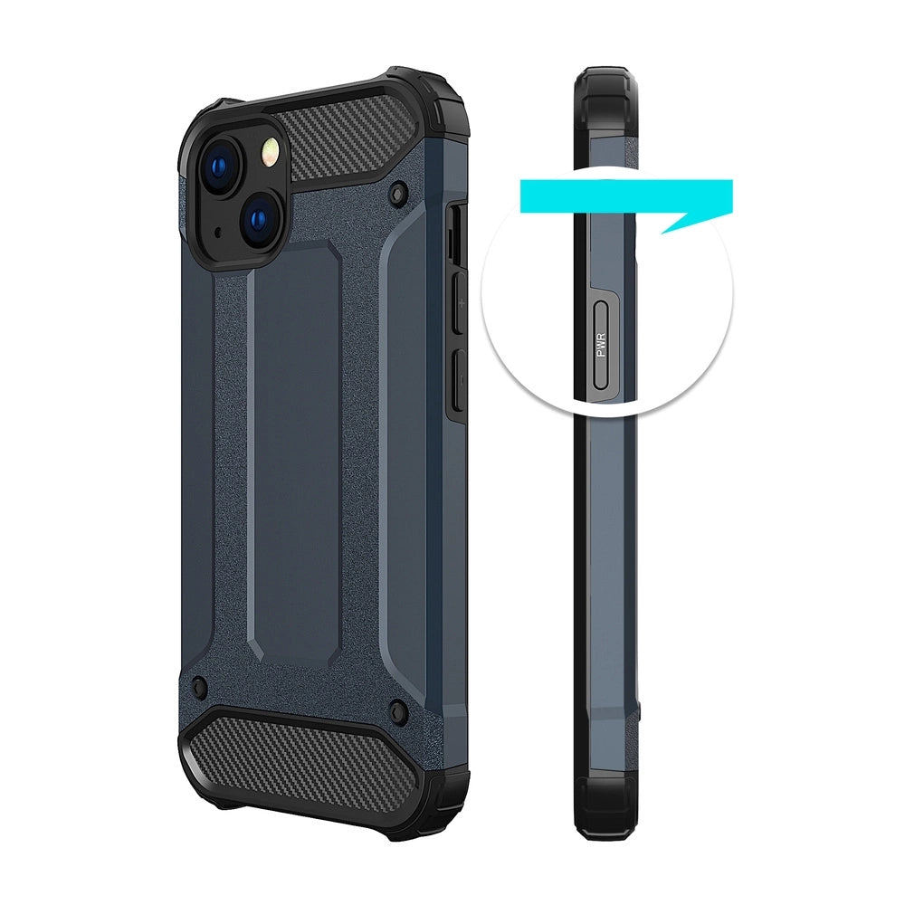 Hybrid Armor pancerne hybrydowe etui pokrowiec iPhone 13 mini złoty – zdjęcie 3