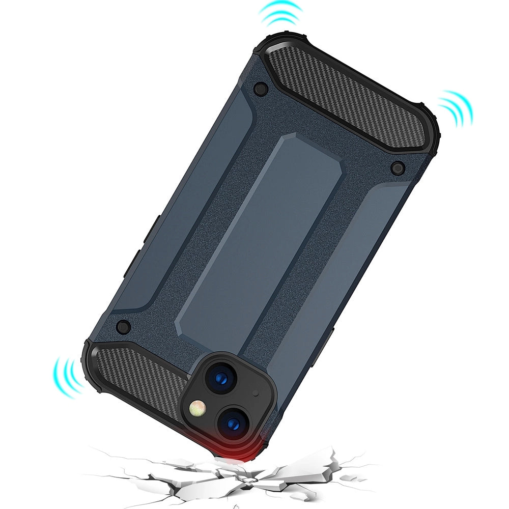 Hybrid Armor pancerne hybrydowe etui pokrowiec iPhone 13 mini złoty – zdjęcie 6