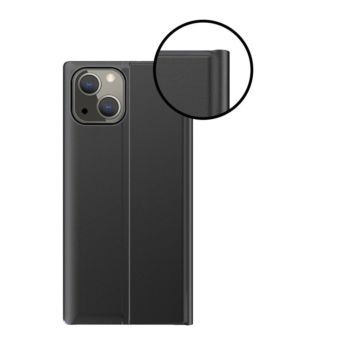Sleep Case pokrowiec etui z klapką typu Smart Cover iPhone 13 mini czarny – zdjęcie 3