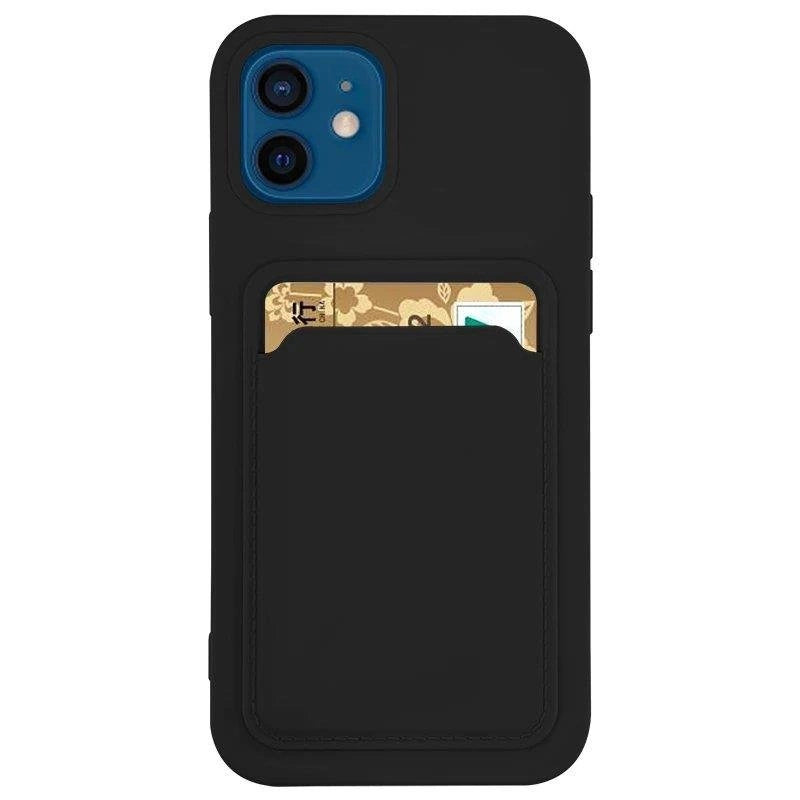 Card Case silikonowe etui do Samsung Galaxy S21+ 5G (S21 Plus 5G) czarny