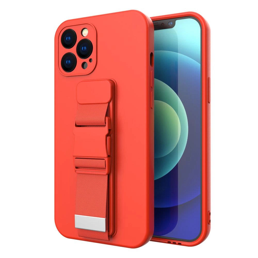 Rope case żelowe etui ze smyczą łańcuszkiem torebka smycz iPhone 8 Plus – zdjęcie 2