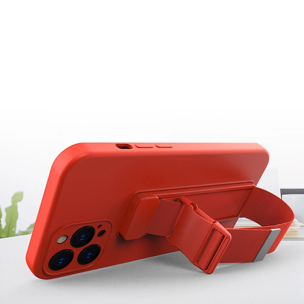 Rope case żelowe etui ze smyczą łańcuszkiem torebka smycz iPhone 12 Pro – zdjęcie 5
