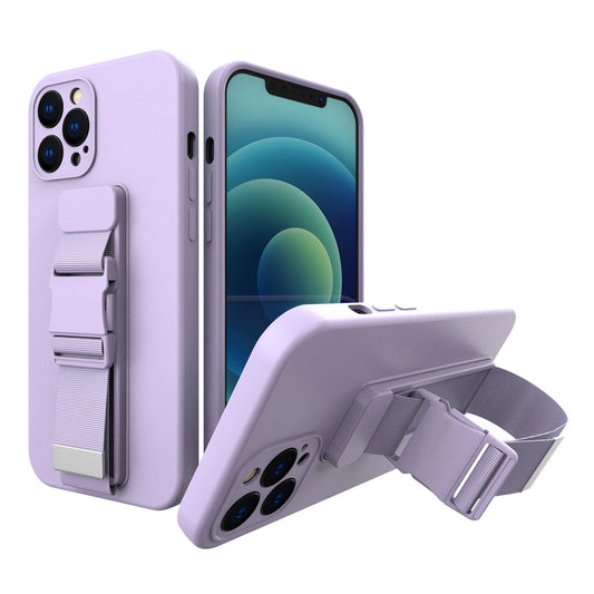 Rope case żelowe etui ze smyczą łańcuszkiem torebka smycz iPhone 12 Pro