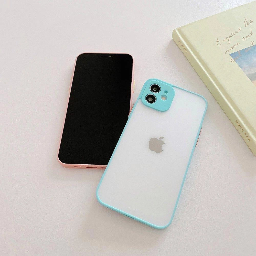 Milky Case silikonowe elastyczne do Samsung Galaxy A42 5G niebieski – zdjęcie 3