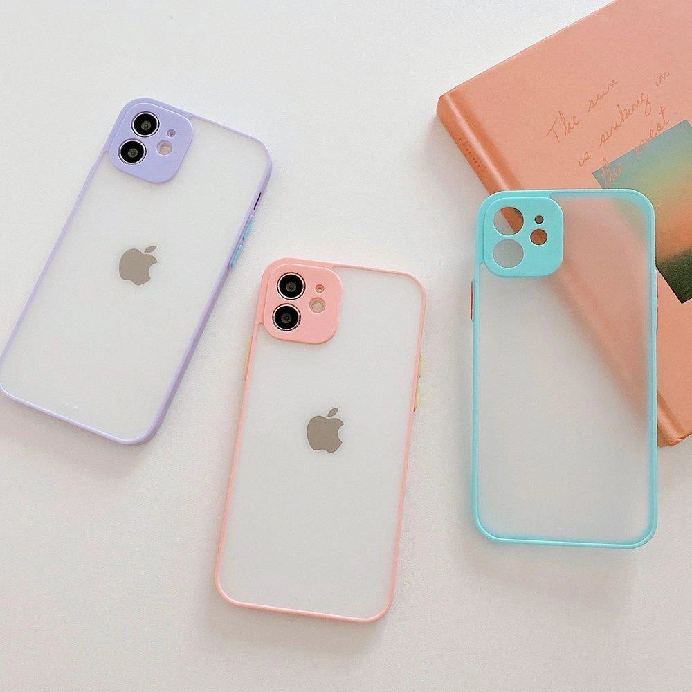 Milky Case silikonowe elastyczne do Samsung Galaxy A22 4G niebieski – zdjęcie 4