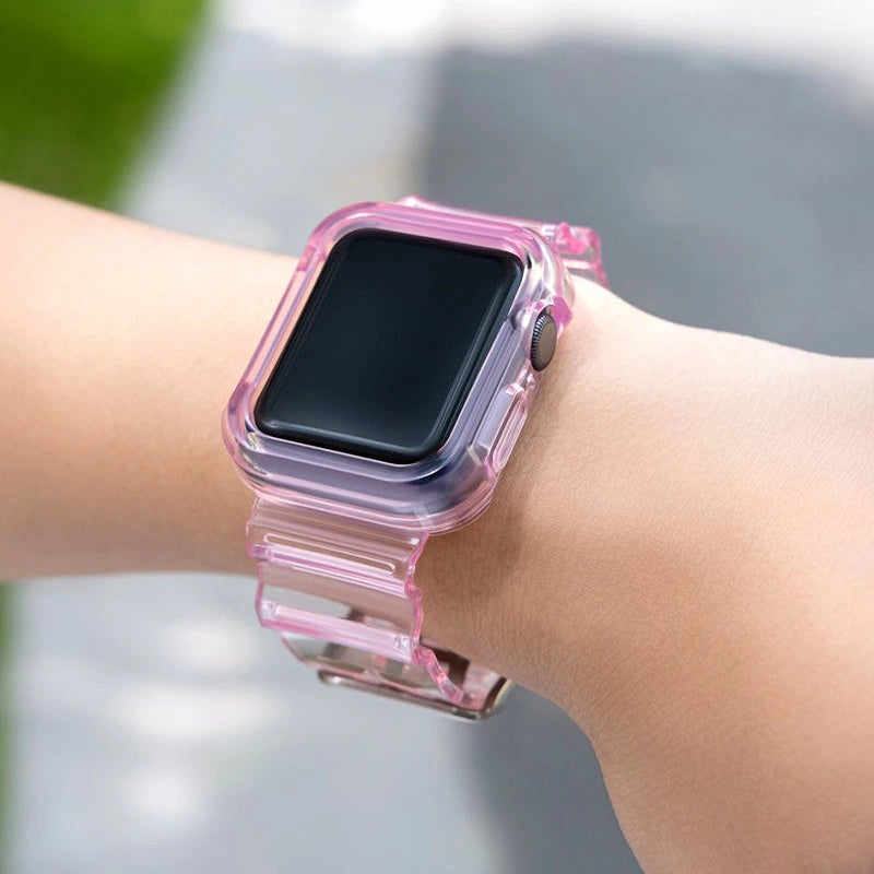 Silikonowa opaska pasek bransoleta do zegarka Apple Watch 42 mm - czerwony – zdjęcie 3