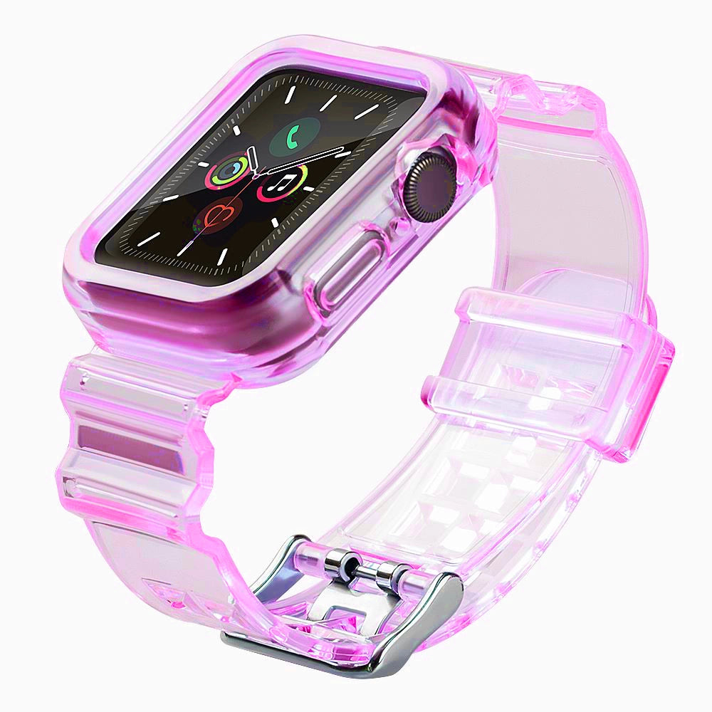 Silikonowa opaska pasek bransoleta do zegarka Apple Watch 42 mm - czerwony