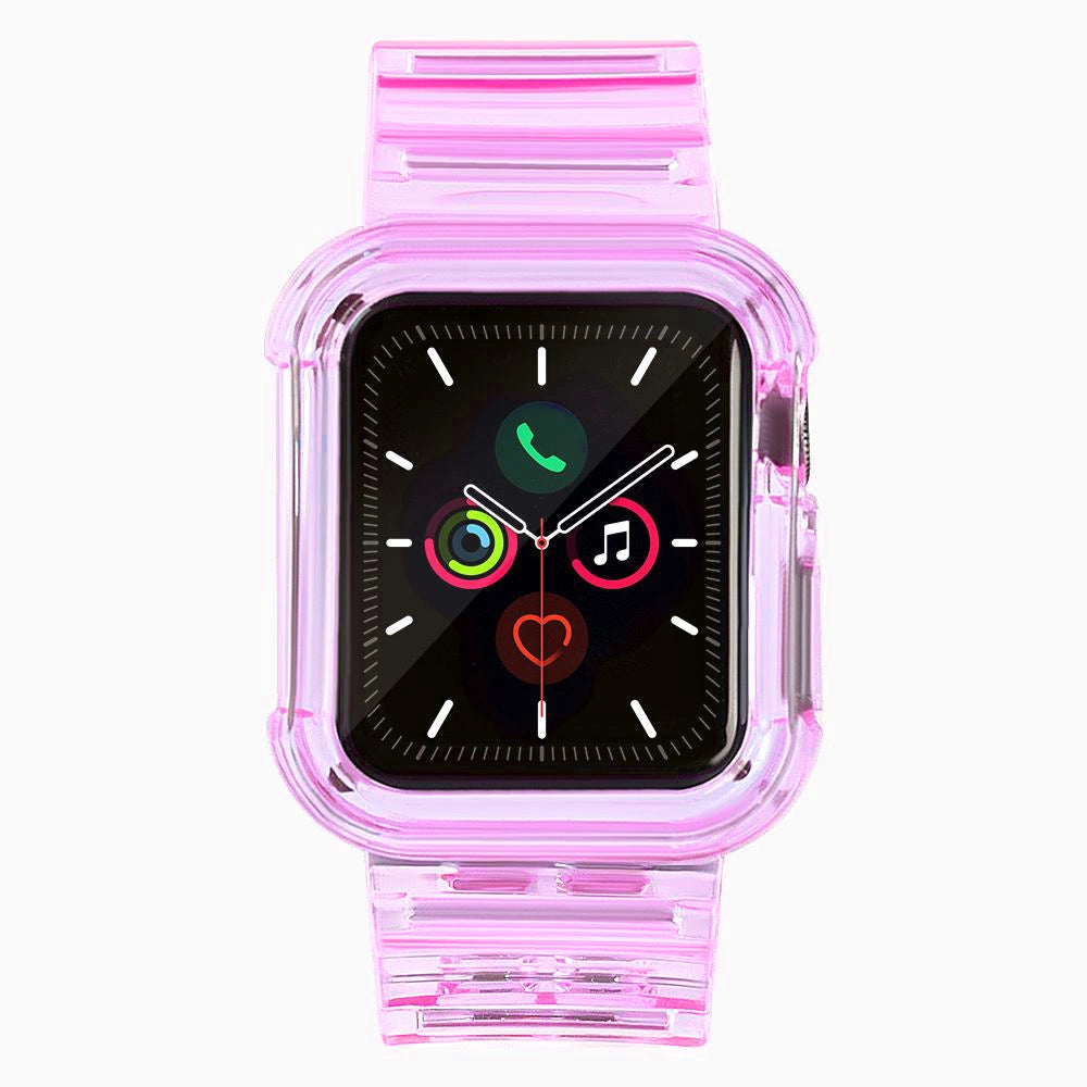 Silikonowa opaska pasek bransoleta do zegarka Apple Watch 42 mm - czerwony – zdjęcie 2