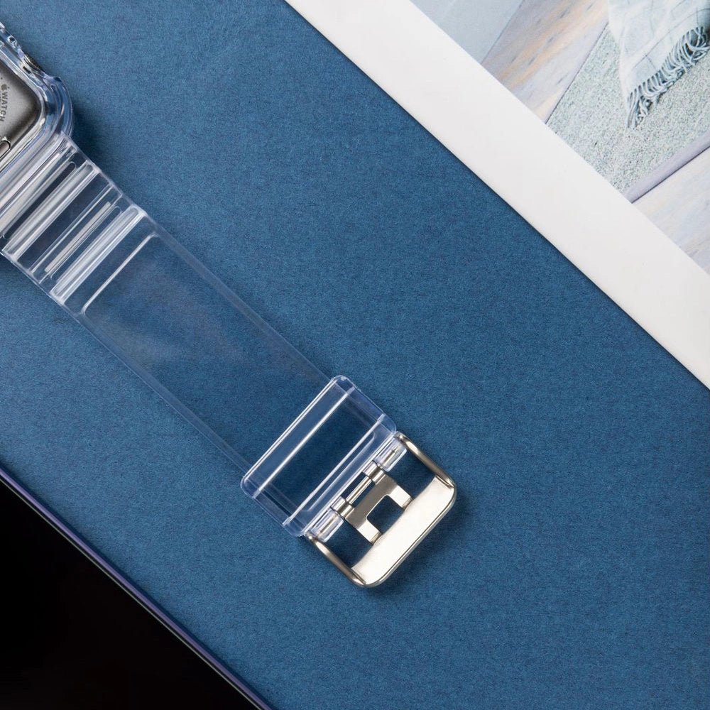 Silikonowa opaska pasek bransoleta do zegarka Apple Watch 42 mm - czerwony – zdjęcie 4