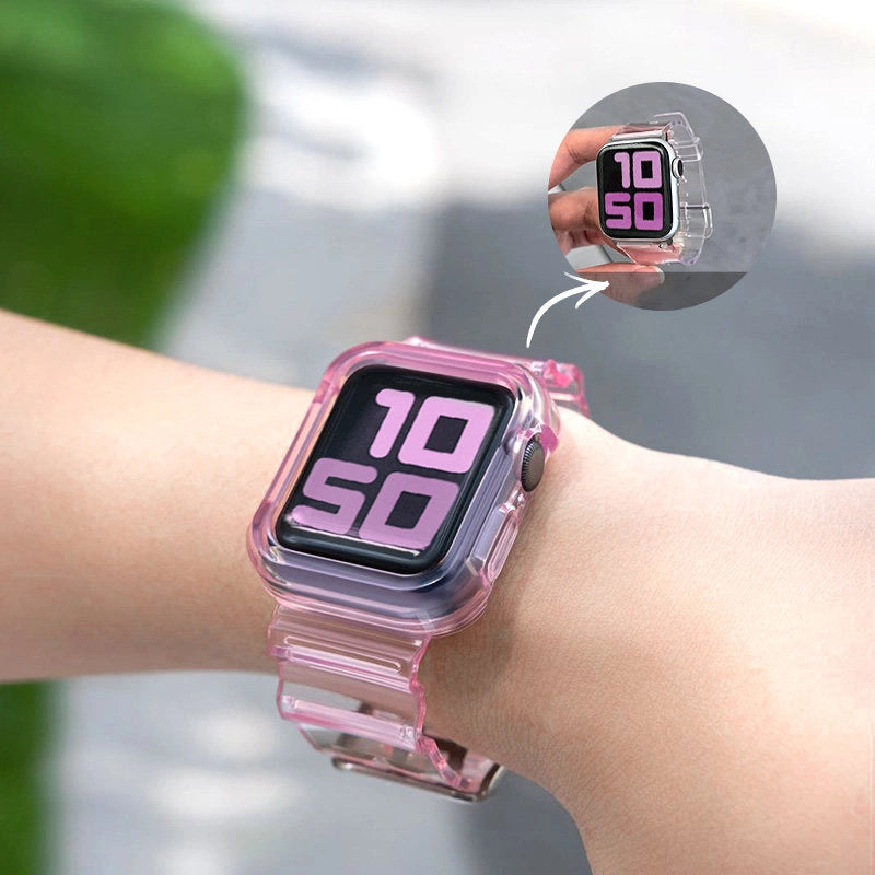 Silikonowa opaska pasek bransoleta do zegarka Apple Watch 42 mm - czerwony – zdjęcie 10
