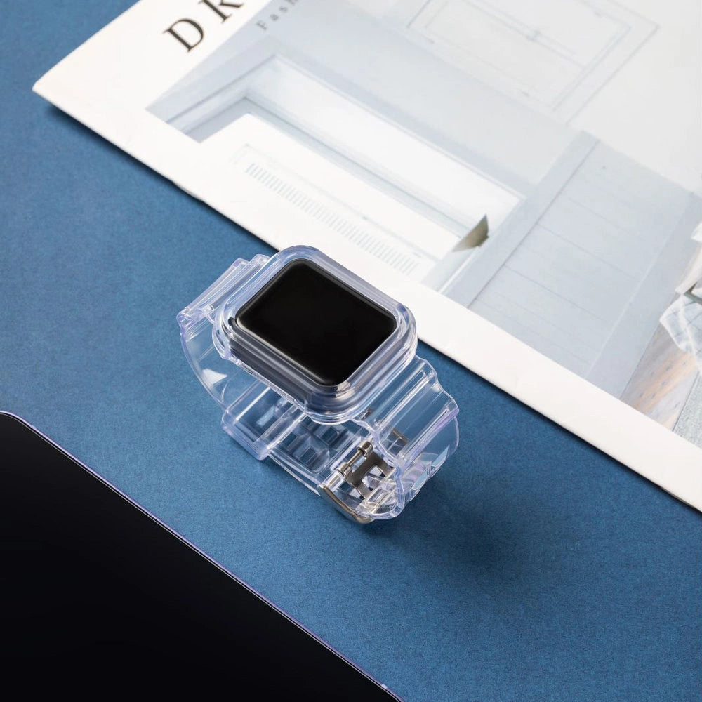 Silikonowa opaska pasek do zegarka Apple Watch 40 mm - niebieska – zdjęcie 7