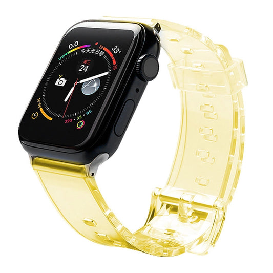 Pasek silikonowy bransoleta do zegarka Apple Watch 38 / 40 mm - żółty