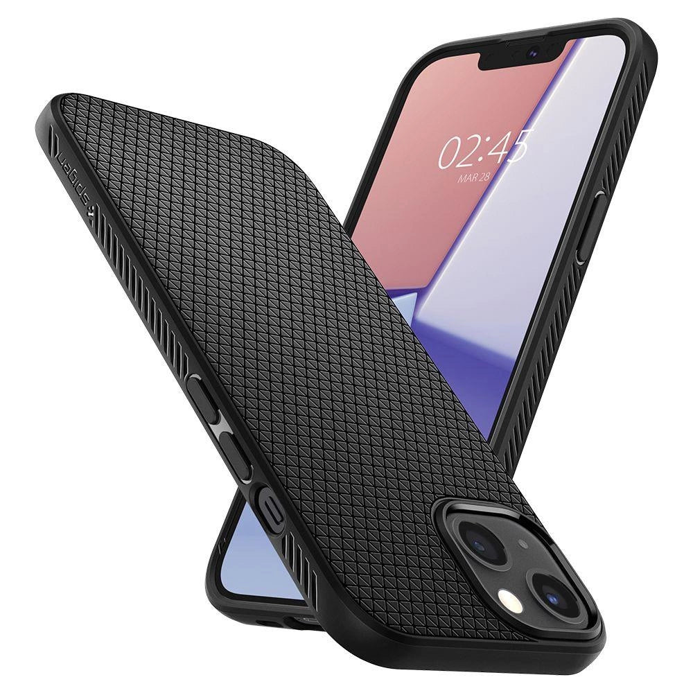 Etui Spigen Liquid Air na iPhone 13 mini - czarny mat – zdjęcie 2