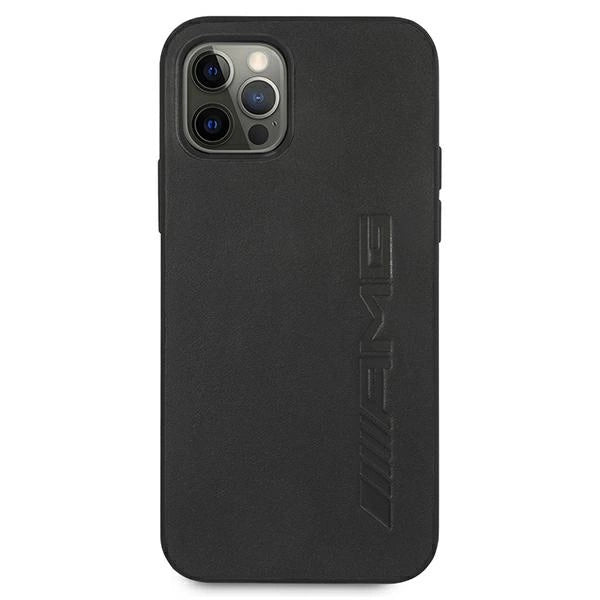 Etui AMG Leather Hot Stamped na iPhone 12 Pro Max - czarne – zdjęcie 3
