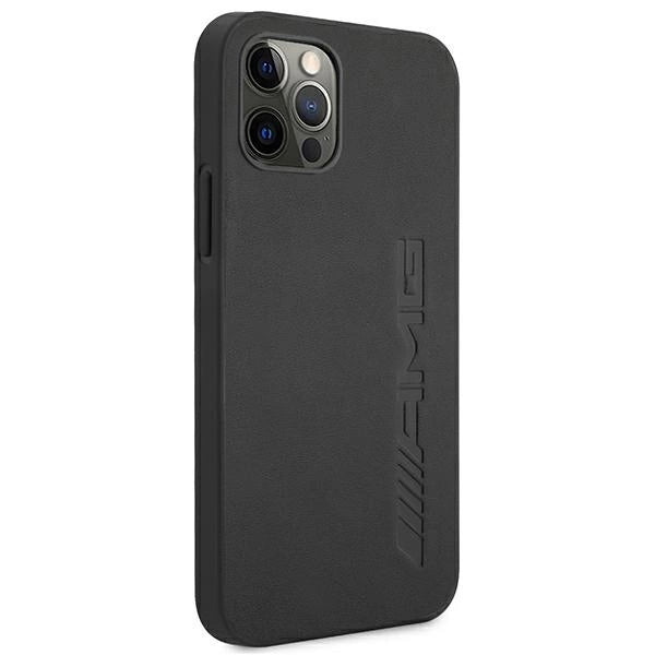 Etui AMG Leather Hot Stamped na iPhone 12 Pro Max - czarne – zdjęcie 4