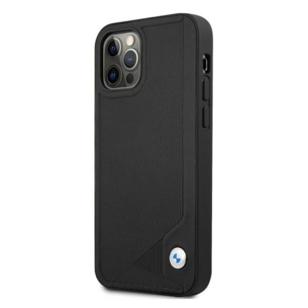 Etui BMW Leather Deboss na iPhone 12 Pro Max - czarne – zdjęcie 2