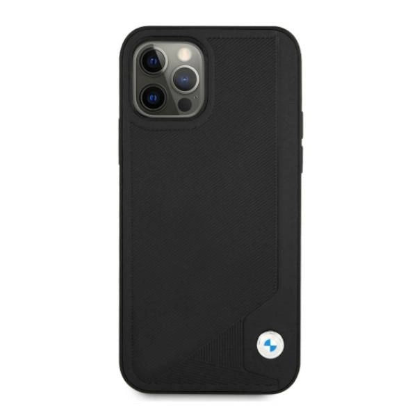 Etui BMW Leather Deboss na iPhone 12 Pro Max - czarne – zdjęcie 3