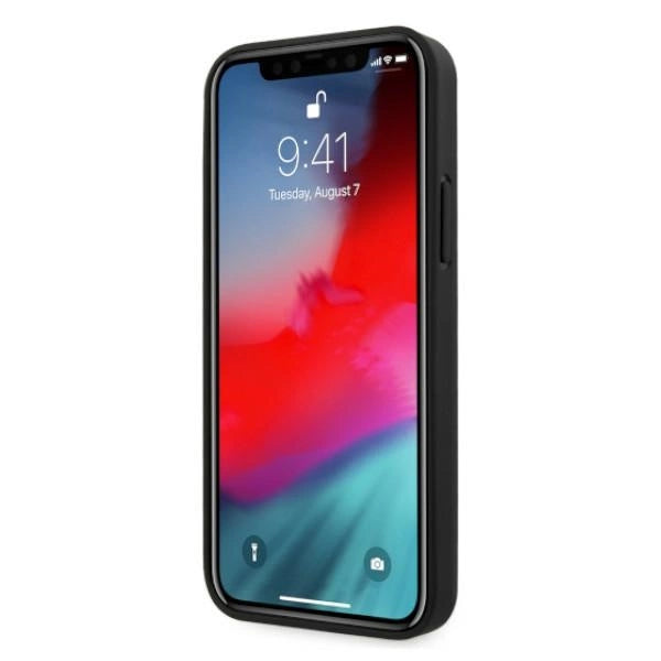 Etui BMW Leather Deboss na iPhone 12 Pro Max - czarne – zdjęcie 5