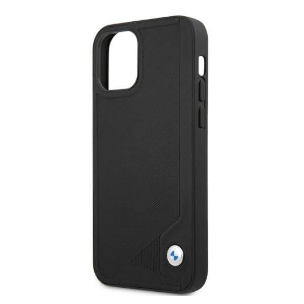 Etui BMW Leather Deboss na iPhone 12 Pro Max - czarne – zdjęcie 6