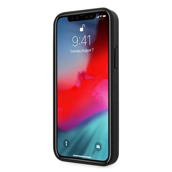 Etui BMW Leather Perforate Sides na iPhone 12 Pro Max - czarne – zdjęcie 5